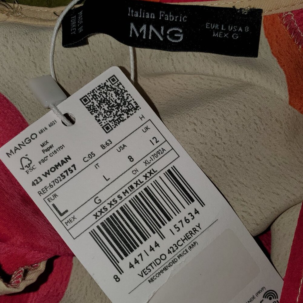 NWT Mango Multicolor Striped Maxi Dress - Picture 4 of 6